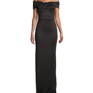 BLACK HALO Lilliana Draped Off-The-Shoulder Gown